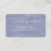 Blauer Geschäftsausweis Visitenkarte (Rückseite)