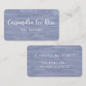 Blauer Geschäftsausweis Visitenkarte (Vorne/Hinten)