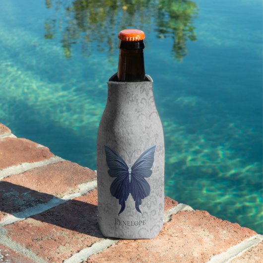 Blauer Geschmeide Schmetterling Flaschenkühler (In Situ Pool)