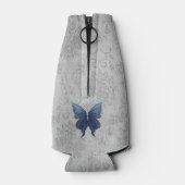 Blauer Geschmeide Schmetterling Flaschenkühler (Rückseite)