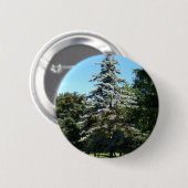 Blauer gezierter Knopf Button (Vorne & Hinten)