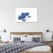 Blauer Gift-Dart-Frosch (Dendrobates-Tinctorius) Leinwanddruck (Insitu (Schlafzimmer))