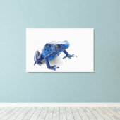 Blauer Gift-Dart-Frosch (Dendrobates-Tinctorius) Leinwanddruck (Insitu (Holzboden))