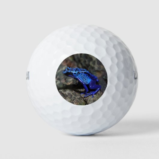 Blauer Gift-Dart-Frosch, heller Blaufrosch Golfball (Vorderseite)