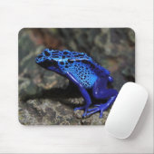 Blauer Gift-Dart-Frosch, heller Blaufrosch Mousepad (Mit Mouse)