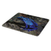 Blauer Gift-Dart-Frosch, heller Blaufrosch Schneidebrett (Ecke)