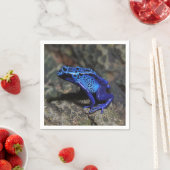 Blauer Gift-Dart-Frosch, heller Blaufrosch Serviette (Beispiel)