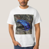 Blauer Gift-Dart-Frosch, heller Blaufrosch T-Shirt (Vorderseite)