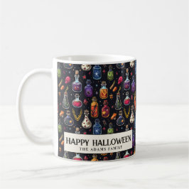 Blauer Gift Flaschen Halloween Kaffeetasse