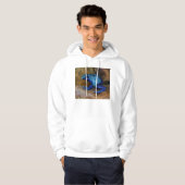 Blauer Gift-Pfeil-Frosch Dendrobates Azureus Hoodie (Vorne ganz)