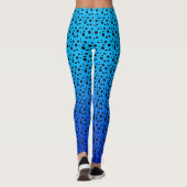Blauer Gift-Pfeil-Frosch Leggings (Rückseite)
