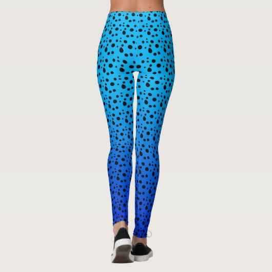 Blauer Gift-Pfeil-Frosch Leggings (Rückseite)