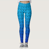 Blauer Gift-Pfeil-Frosch Leggings (Vorderseite)
