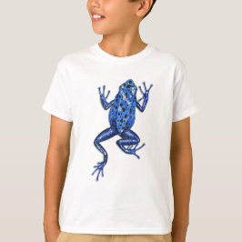 Blauer Gift-Pfeil-Frosch-T - Shirt