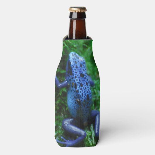 Blauer Giftarrow Flaschenkühler (Flaschenvorderseite)