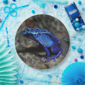 Blauer Giftfrösch, Hellblauer Frosch Pappteller (Party)