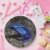 Blauer Giftfrösch, Hellblauer Frosch Pappteller (Party)