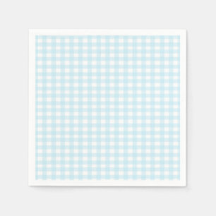 Blauer Gingham 1 Serviette