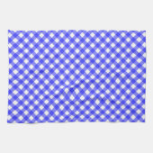 Blauer Gingham Geschirrtuch (Horizontal)