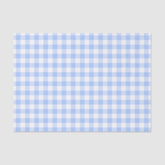 Blauer Gingham Seidenpapier (Vorderseite)