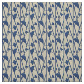Blauer Ginkgo Stoff (Muster)