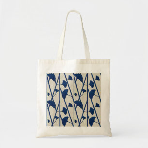 Blauer Ginkgo Tragetasche