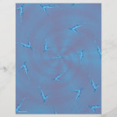 Blauer Ginseng Mann Bulk Scrapbook Papier Seiten (Hinten)