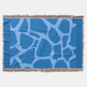 Blauer Giraffe Texturwirbel Blanket Decke (Vorderseite)