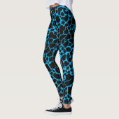 Blauer Giraffenfell Leggings (Links)
