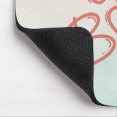 Blauer Girl Boss Mousepad (Ecke)