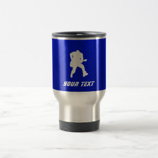 Blauer Gitarrist Reisebecher