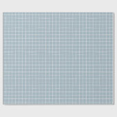Blauer Gittermuster Geschenkpapier (Flach)