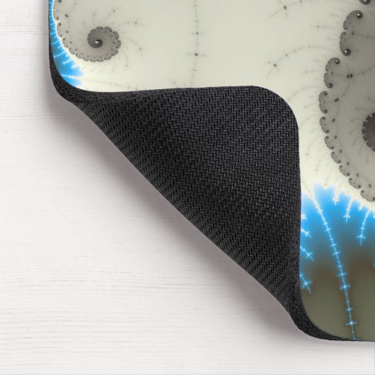 Blauer Glanz - Fraktal Mousepad (Ecke)