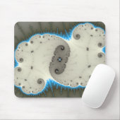 Blauer Glanz - Fraktal Mousepad (Mit Mouse)