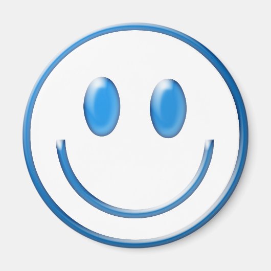 Blauer Glasfaser Magnet (Vorne)