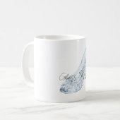 Blauer Glasschuh Kaffeetasse (Vorderseite Links)