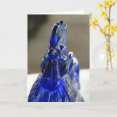 Blauer Glassroster - Details Karte (Gelbe Blume)