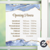 Blauer Glattblauer Öffnungszeiten des Cornflower-F Fensteraufkleber (Zuhause)