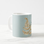 Blauer Glaubensschmetterling Kaffeetasse (Vorderseite Links)