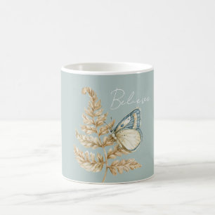 Blauer Glaubensschmetterling Kaffeetasse
