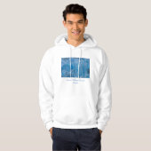 Blauer Gletscher Hoodie (Vorne ganz)