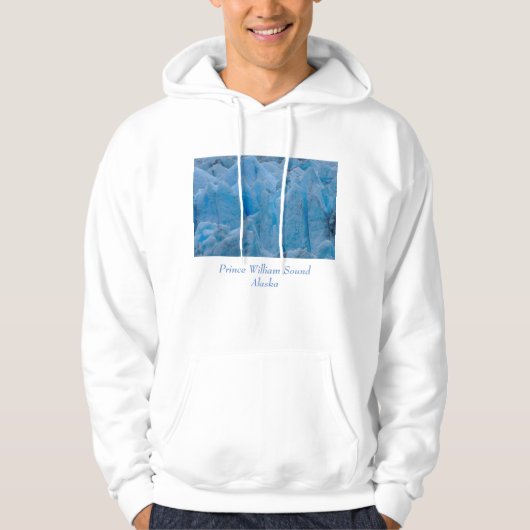 Blauer Gletscher Hoodie (Vorderseite)