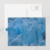 Blauer Gletscher Postkarte (Vorne/Hinten)