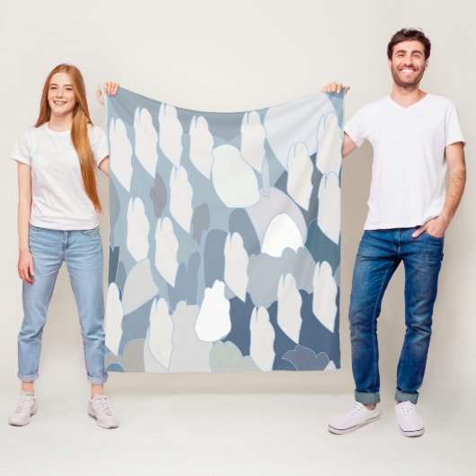 Blauer Gletschereis Fleecedecke (Beispiel)