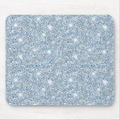 Blauer Glitter Glanz Mousepad (Vorne)