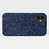 blauer Glitter iphone 5 Mitternachtskasten Case-Mate iPhone Hülle (Rückseite (Horizontal))