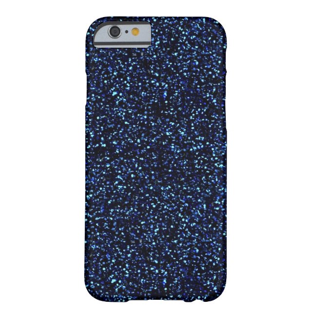 blauer Glitter iPhone 6 Mitternachtskasten Case-Mate iPhone Hülle (Rückseite)