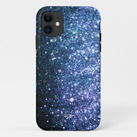 Blauer Glitzer Bling Abdeckung iPhone 5 Kasten Case-Mate iPhone Hülle (Rückseite)