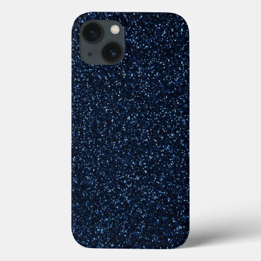 Blauer Glitzer Case-Mate iPhone Hülle (Rückseite)