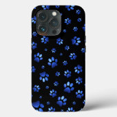 Blauer Glitzer Case-Mate iPhone Hülle (Rückseite)